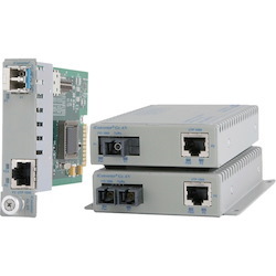 Omnitron Systems 1000BASE-T to 1000BASE-SX/LX Managed Media Converter