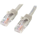 StarTech.com 0.5m Gray Cat5e Patch Cable with Snagless RJ45 Connectors - Short Ethernet Cable - 0.5 m Cat 5e UTP Cable