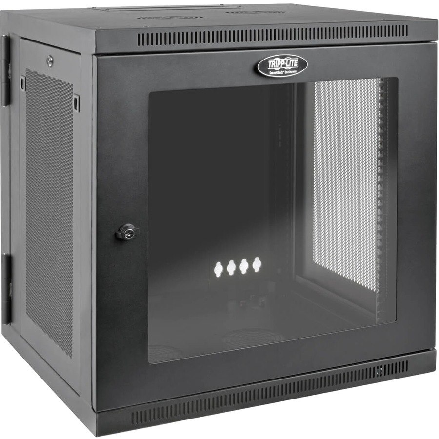 Eaton Tripp Lite Series SmartRack 12U UPS-Depth Wall-Mount Small Rack Enclosure, Clear Acrylic Window, Hinged Back