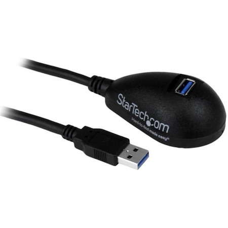 StarTech.com 5 ft Black Desktop SuperSpeed USB 3.0 (5Gbps) Extension Cable - A to A M/F
