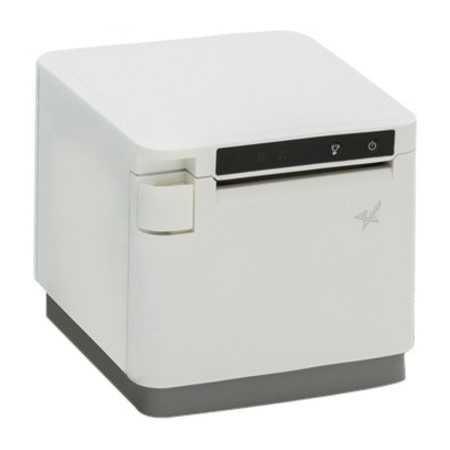 Star Micronics Star Micronic mCP30 - Ethernet (LAN), USB, CloudPRNT - 3" Receipt Printer - 250 mm/sec - Monochrome - Auto Cutter - White Color