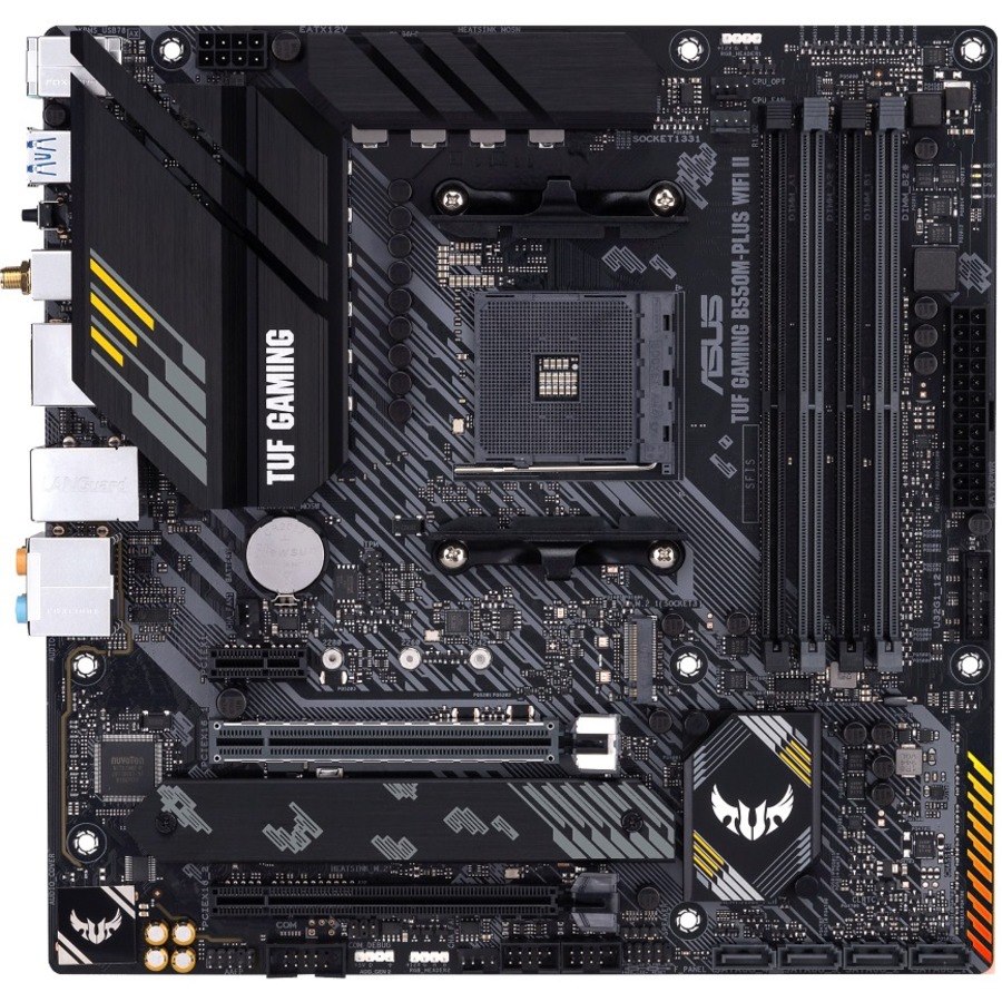 Asus GAMING B550M-PLUS WIFI II Desktop Motherboard - AMD B550 Chipset - Socket AM4 - Micro ATX