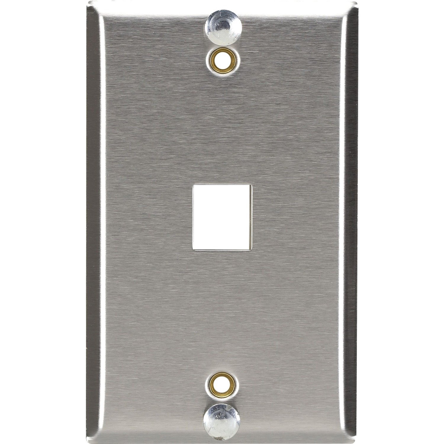 Black Box Wallplate for Mounting Wall-Style Telephone - Stainless Steel