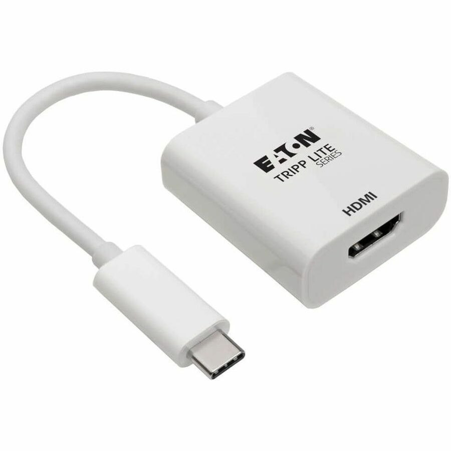 Eaton Tripp Lite Series USB-C to HDMI Adapter (M/F) - 4K 60 Hz, HDCP 2.2, White