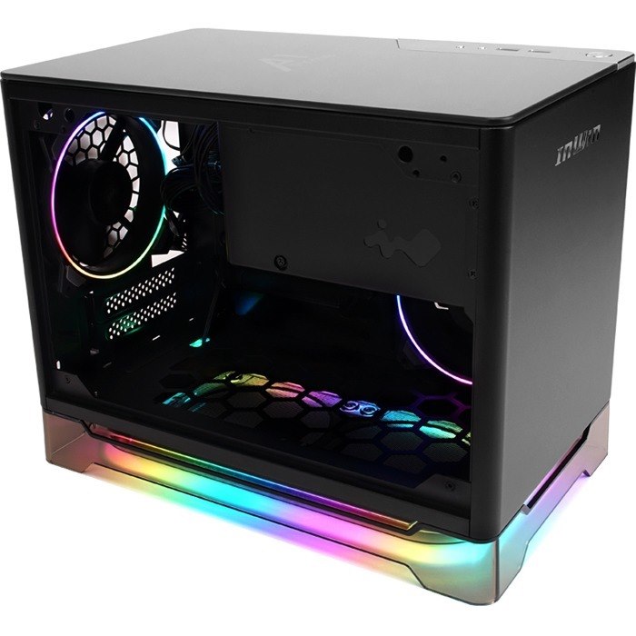 In Win IW-A1PRIME-BLACK Gaming Computer Case - Mini ITX Motherboard Supported - Mini-tower - Tempered Glass, Plexiglass, SECC, Aluminium - Black