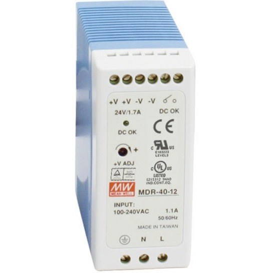 Black Box MDR-PS Series DIN Rail Industrial Power Supply - 40W, 12VDC