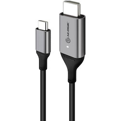 Alogic USB-C (Male) to HDMI (Male) Cable - Ultra Series - 4K 60Hz - Space Grey - 1m