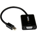 StarTech.com Mini DisplayPort to VGA Adapter, Active Mini DP to VGA Converter, 1080p Video, mDP 1.2 to VGA Monitor Adapter Dongle