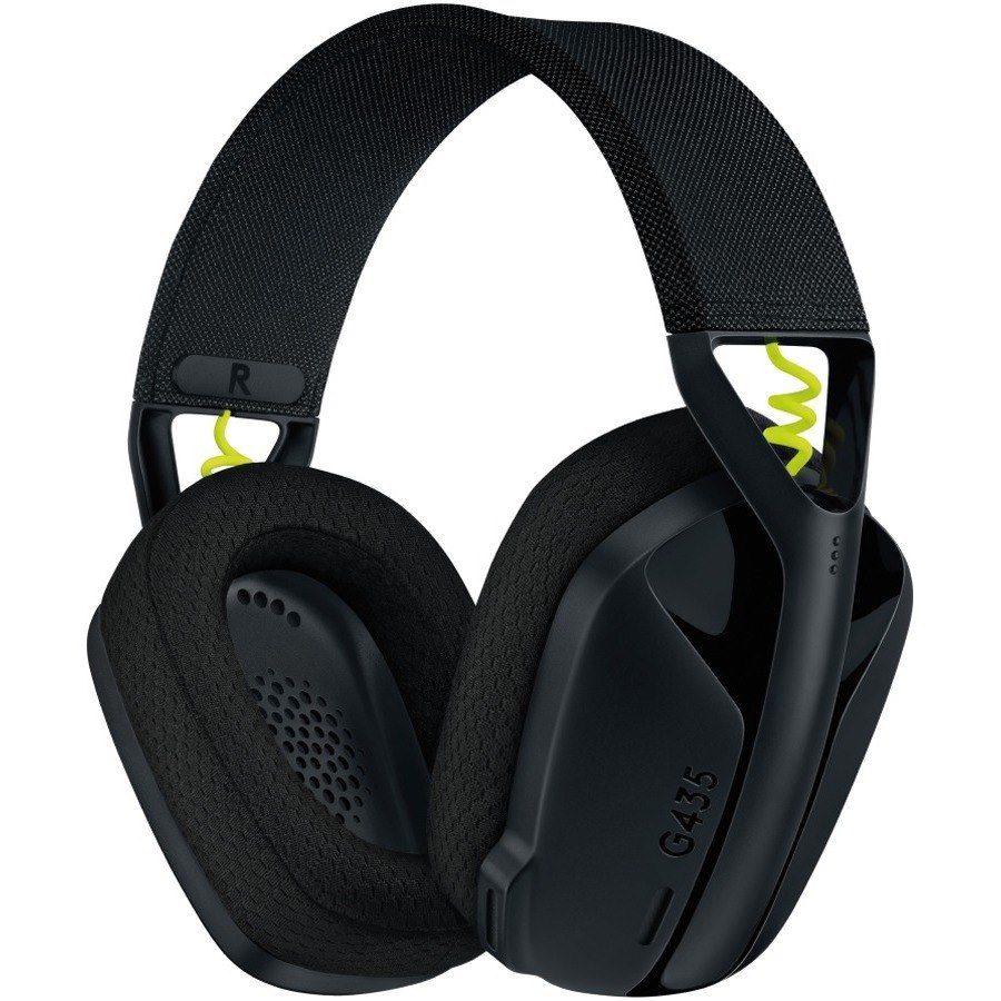 Logitech G G435 Wireless Over-the-head Stereo Gaming Headset - Neon Yellow, Black