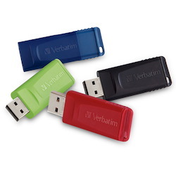 16GB Store 'n' Go&reg; USB Flash Drive - 4pk - Red, Green, Blue, Black