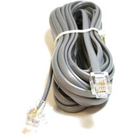 Monoprice Phone Cable, RJ11 (6P4C), Straight - 14ft for data