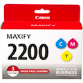 Canon PGI-2200 CMY Original Inkjet Ink Cartridge - Yellow, Cyan, Magenta - 3 Pack