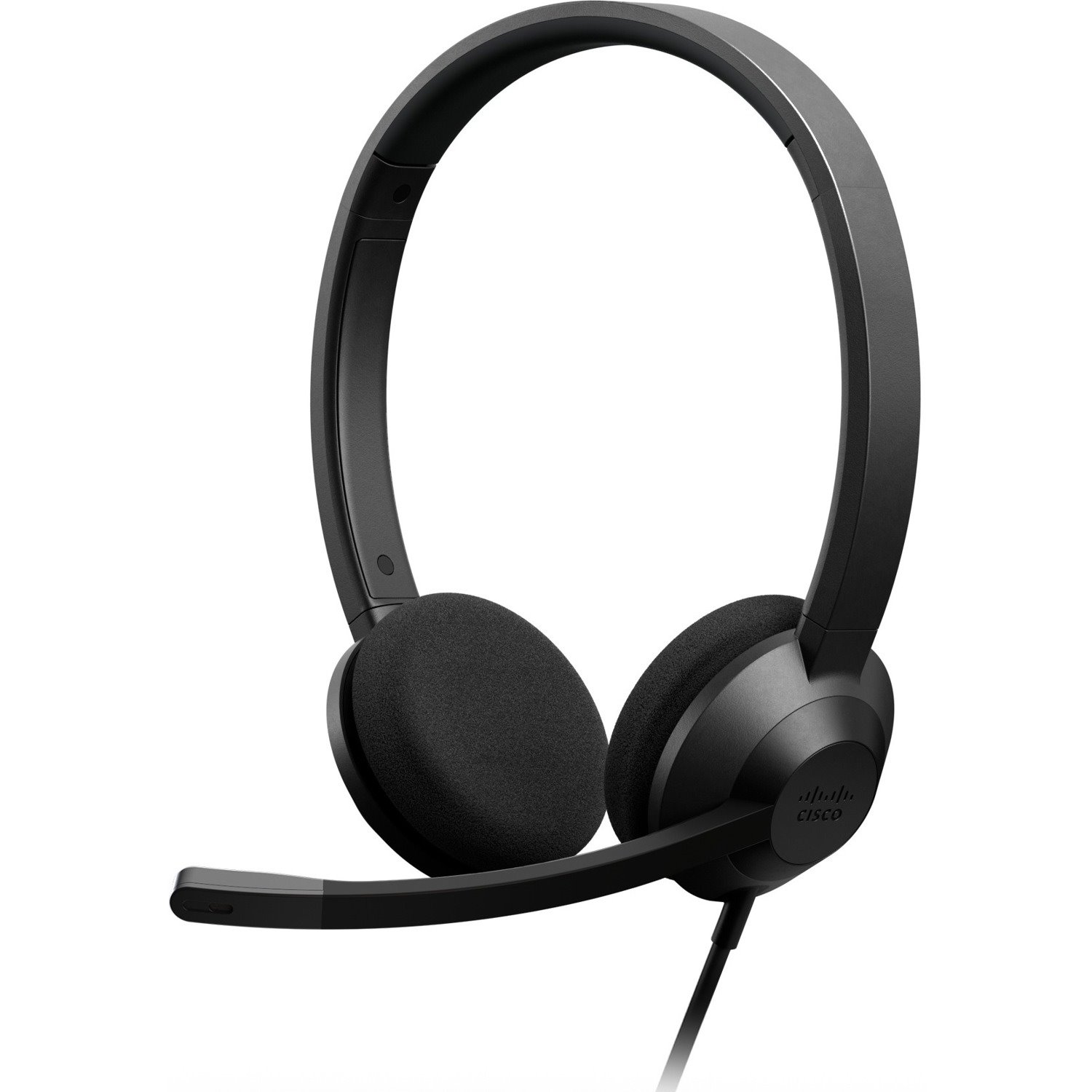Cisco Headset 322 Wired Dual On-Ear Carbon Black USB-A