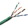 Weltron 1000ft Cat6 UTP 550 MHz Solid PVC CMR Cable - Green