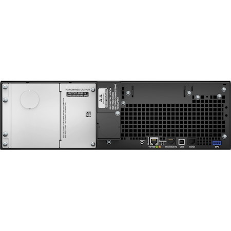 SRT5KRMXLW-HW - APC by Schneider Electric Smart-UPS Online Dual Conversion UPS - 5kVA / 4.5kW, with Hardwired Output Kit   Includes:  + 3 Year Parts Warranty  + Rack mounting kit  + SRT001 Hardwired Output Kit + AP9641 Network management card  + AP9335T Temperature Sensor