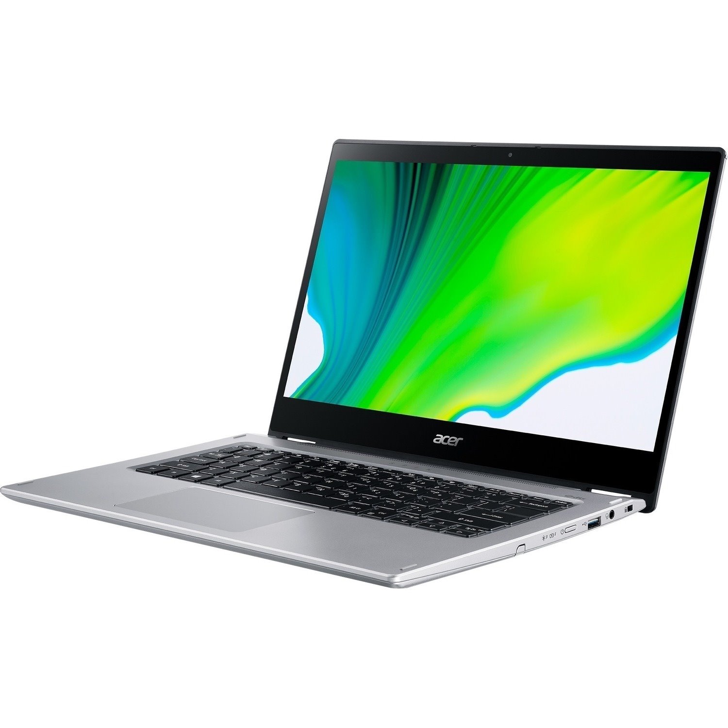 Acer Spin 3 SP314-54N SP314-54N-56SZ 14" Touchscreen Convertible 2 in 1 Notebook - Full HD - Intel Core i5 10th Gen i5-1035G4 - 8 GB - 256 GB SSD - English Keyboard - Pure Silver