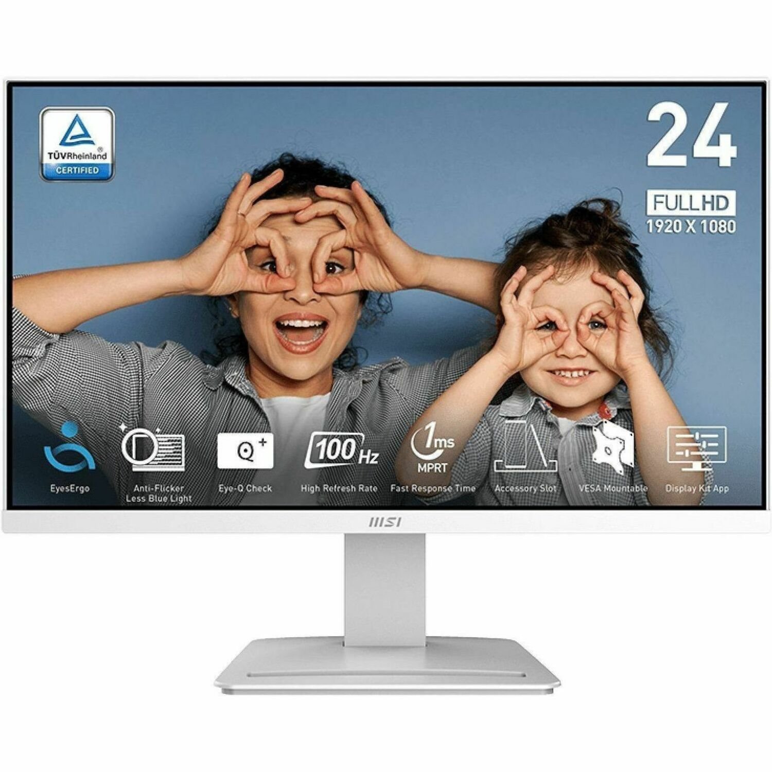 MSI Pro MP2412W 24" Class Full HD LCD Monitor - 16:9 - Black