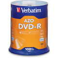 Verbatim DVD Recordable Media - DVD-R - 16x - 4.70 GB - 100 Pack Spindle