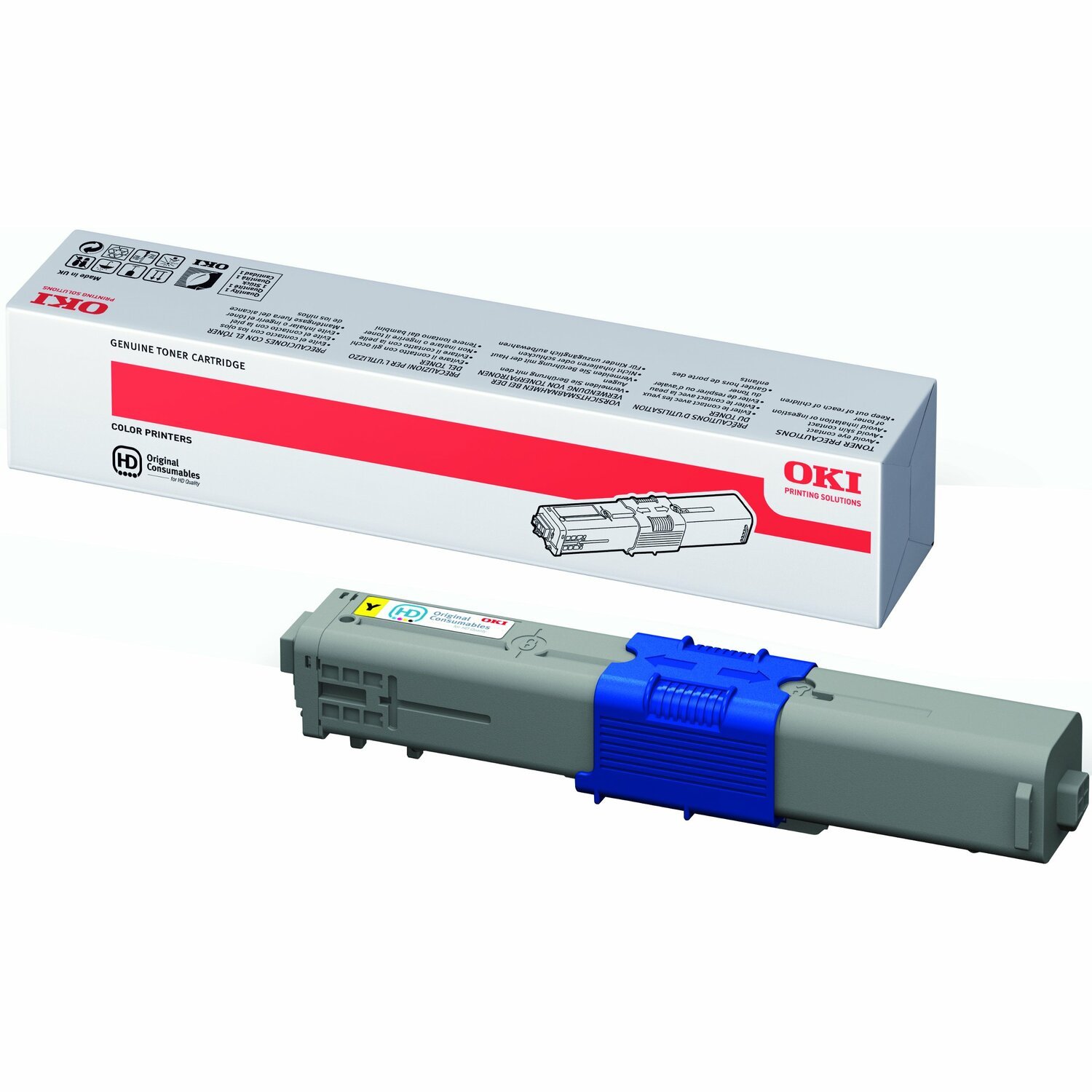 Oki 44469722 Original LED Toner Cartridge - Yellow Pack