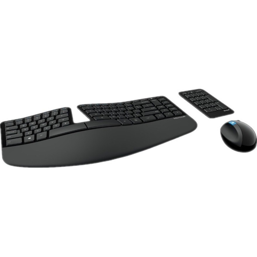 Microsoft Sculpt Ergonomic Desktop Keyboard/Keypad & Mouse - English - 1 Pack
