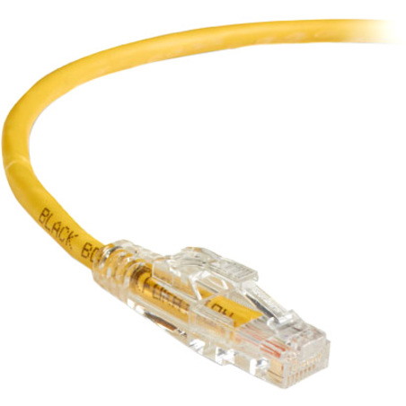 Black Box GigaTrue 3 CAT6 550-MHz Lockable Patch Cable (UTP), Yellow, 4-ft. (1.2-m)