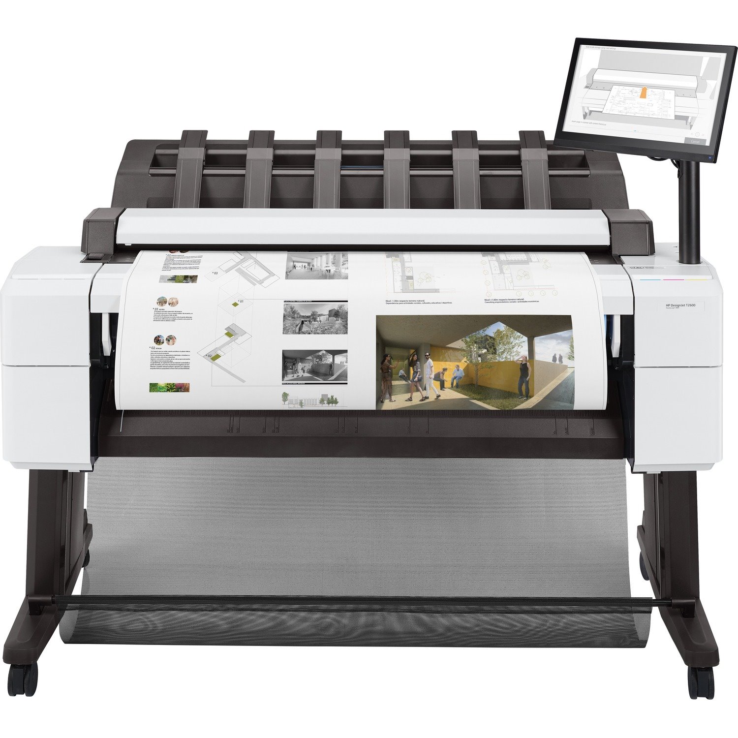 HP Designjet T2600 PostScript Inkjet Large Format Printer - Includes Printer, Scanner, Copier - 914.40 mm (36") Print Width - Colour