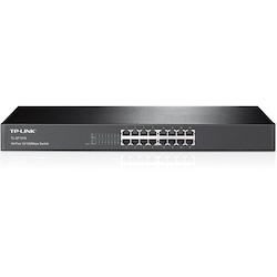TP-LINK TL-SF1016 16-Port 10/100Mbps Switch, 19-inch, Rackmount, 3.2Gbps Capacity