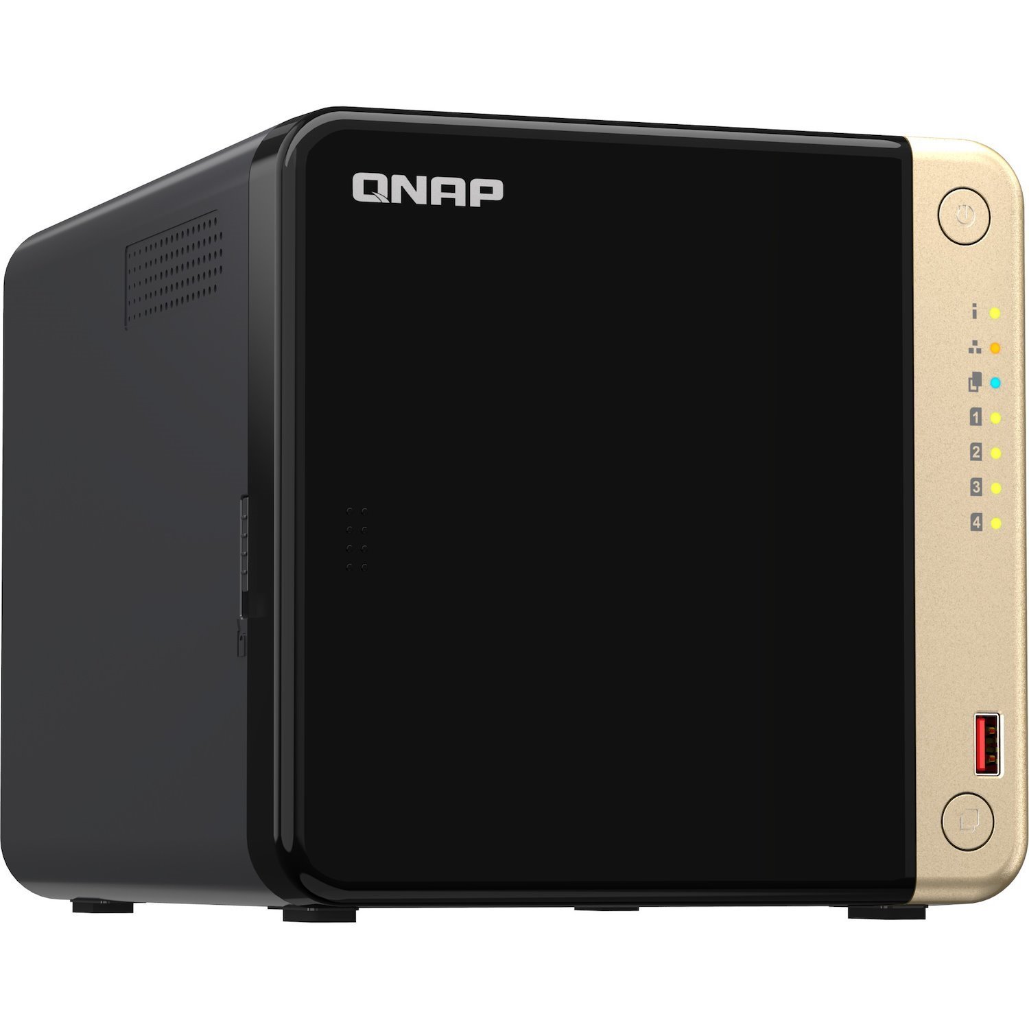 QNAP Turbo NAS TS-464-8G 4 x Total Bays SAN/NAS Storage System - 4 GB Flash Memory Capacity - Intel Celeron N5095 Quad-core (4 Core) - 8 GB RAM - DDR4 SDRAM Tower