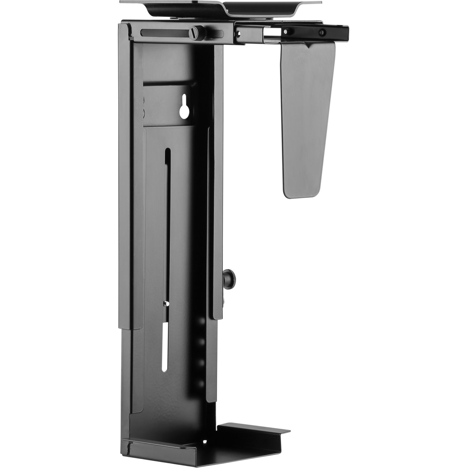 Newstar Swivel Under Desk & On-Wall PC Mount (Suitable PC Dimensions - Height: 30-53 cm / Width: 9-20 cm) - Black