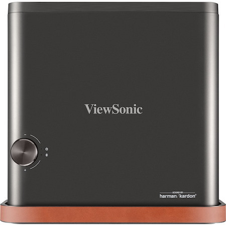 ViewSonic (X10-4KE) 4K UHD Projector with 1000 ANSI Lumens, Shorter Throw, Harman Kardon Speakers, HDMI, USB C, 125% Rec 709, and Frame Interpolation Technology for Home Theater