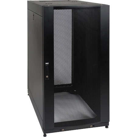 Tripp Lite by Eaton 25U SmartRack Standard-Depth Half-Height Server Rack Enclosure, Doors and Side Panels