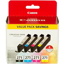 Canon Original Inkjet Ink Cartridge - Cyan, Magenta, Yellow, Black - 4 / Pack