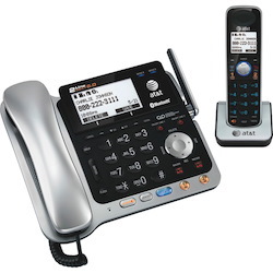 AT&T Bluetooth Cordless Phone - Black, Silver