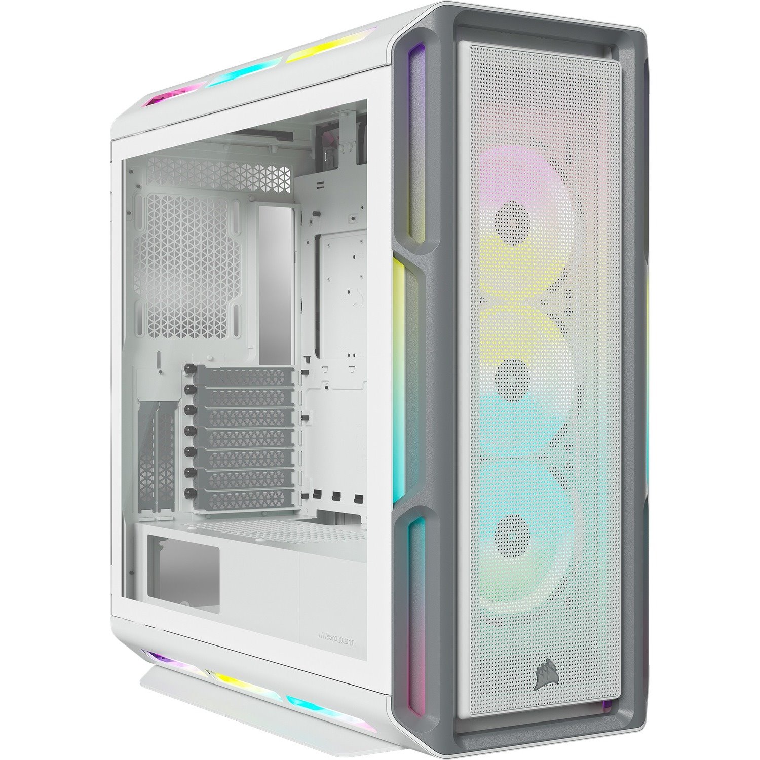 Corsair iCUE 5000T Computer Case - ATX Motherboard Supported - Mid-tower - Tempered Glass, Steel - White