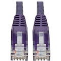 Eaton Tripp Lite Series Cat6 Gigabit Snagless Molded (UTP) Ethernet Cable (RJ45 M/M), PoE, Purple, 15 ft. (4.57 m)