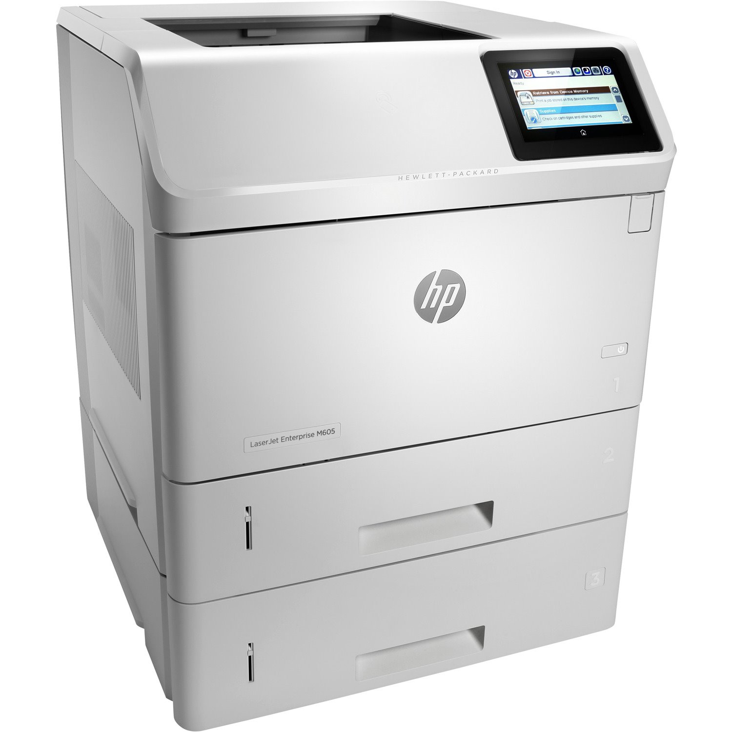 HP LaserJet M605xm Desktop Laser Printer - Colour