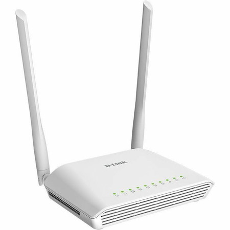D-Link DSL-226 Wi-Fi 4 IEEE 802.11b/g/n VDSL2, ADSL2+, Ethernet, DSL Modem/Wireless Router