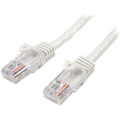 StarTech.com 0.5m White Cat5e Patch Cable with Snagless RJ45 Connectors - Short Ethernet Cable - 0.5 m Cat 5e UTP Cable