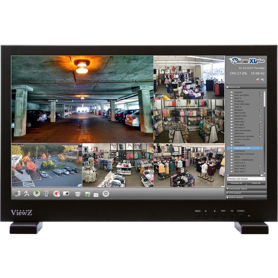 ViewZ VZ-215D2IP-L 22" Class Full HD LCD Monitor - 16:9 - Black