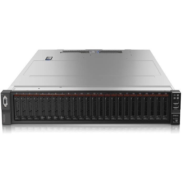Lenovo ThinkSystem SR650 7X06A06CAU 2U Rack Server - 1 x Intel Xeon Gold 6126 2.60 GHz - 32 GB RAM - 12Gb/s SAS, Serial ATA/600 Controller