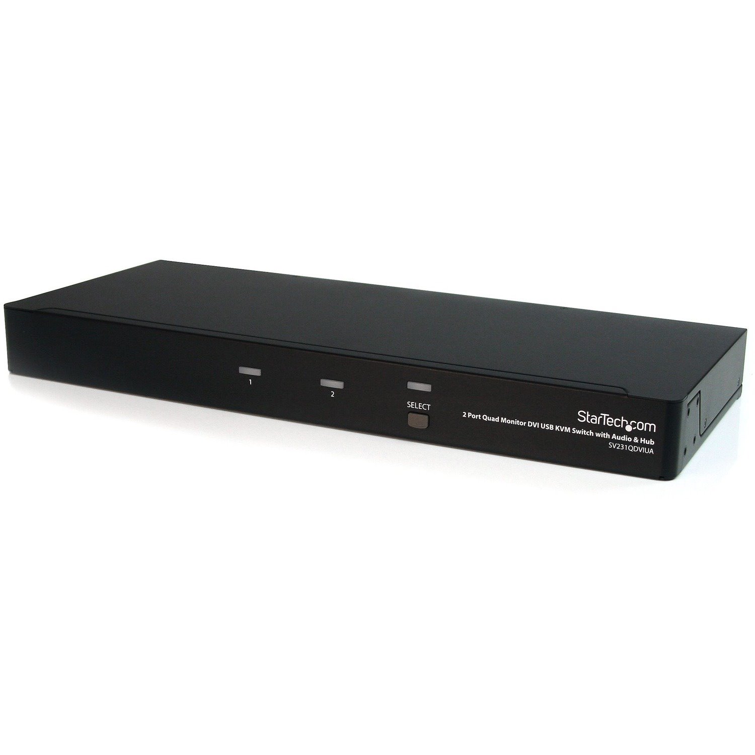 StarTech.com 2-Port Quad Monitor Dual-Link DVI USB KVM Switch with Audio & Hub