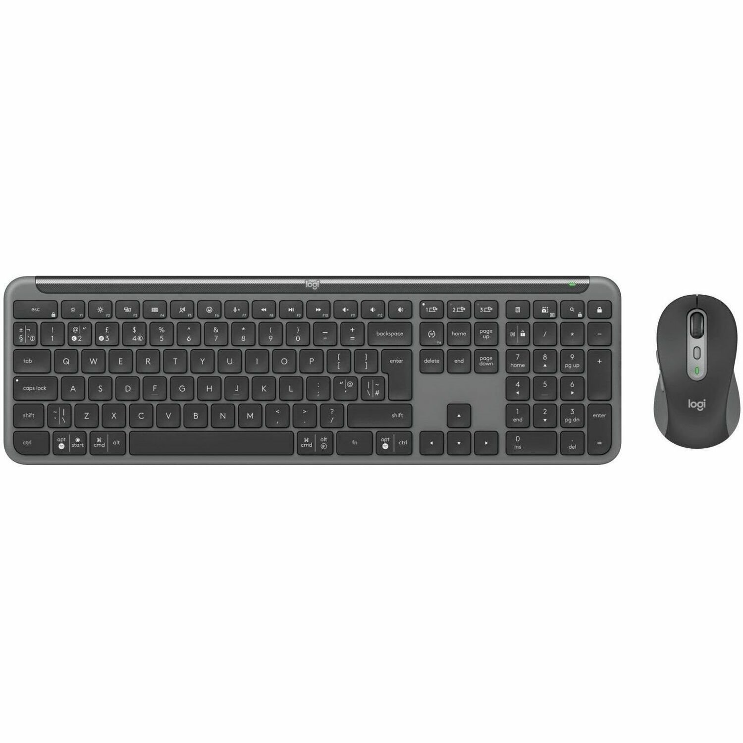 Logitech Signature Slim MK955 Keyboard & Mouse - QWERTY - English (UK)