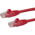 StarTech.com 50cm CAT6 Ethernet Cable - Red Snagless Gigabit - 100W PoE UTP 650MHz Category 6 Patch Cord UL Certified Wiring/TIA