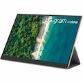 LG gram +view 16MQ70 16" Class WQXGA LCD Monitor - 16:10 - Silver, Black