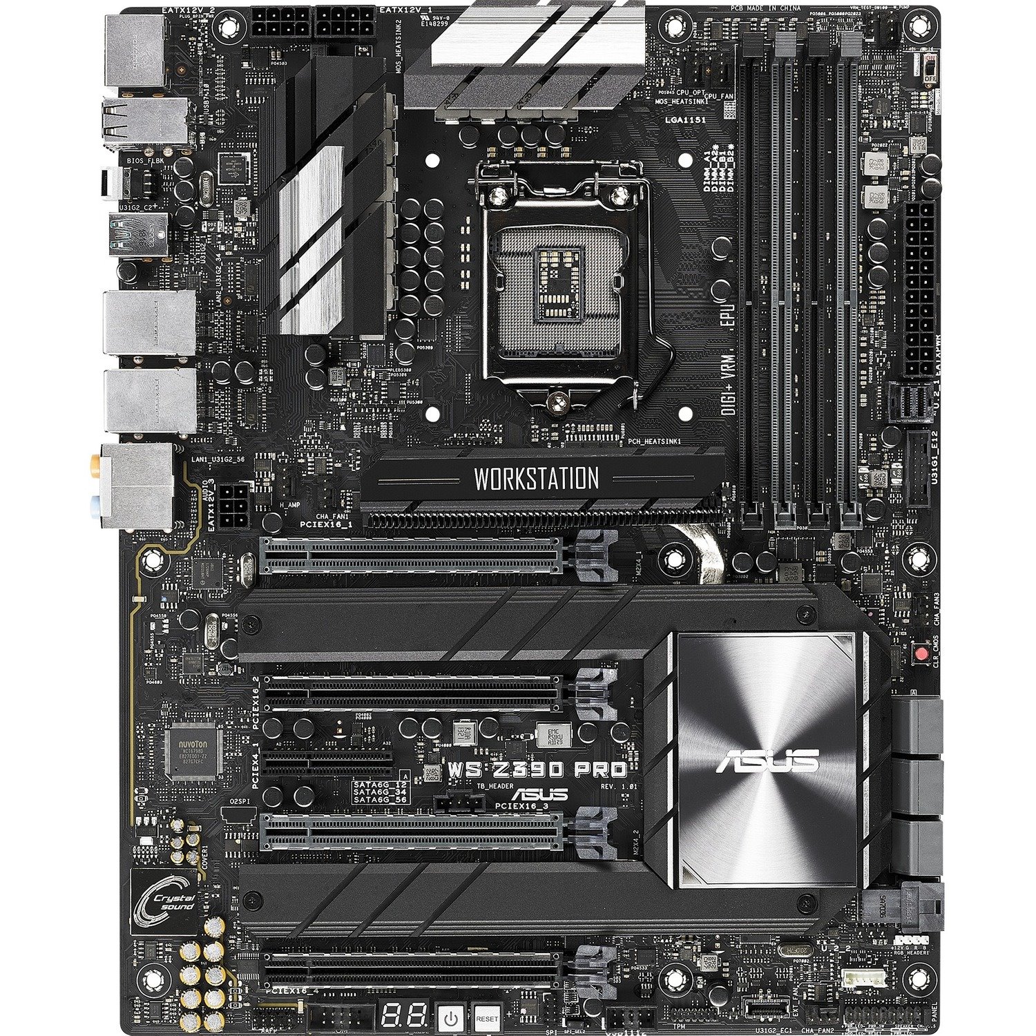 Asus WS Z390 PRO Workstation Motherboard - Intel Z390 Chipset - Socket H4 LGA-1151 - Intel Optane Memory Ready - ATX