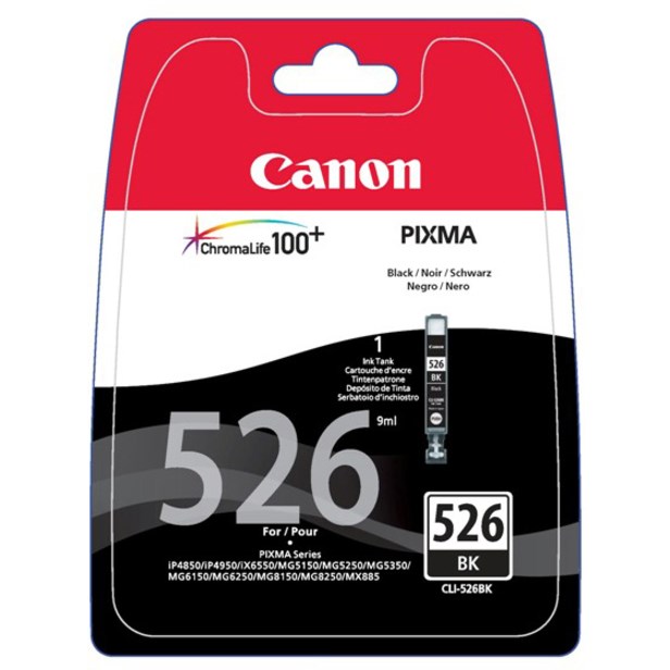 Canon CLI-526BK Original Inkjet Ink Cartridge - Black - 1 / Pack