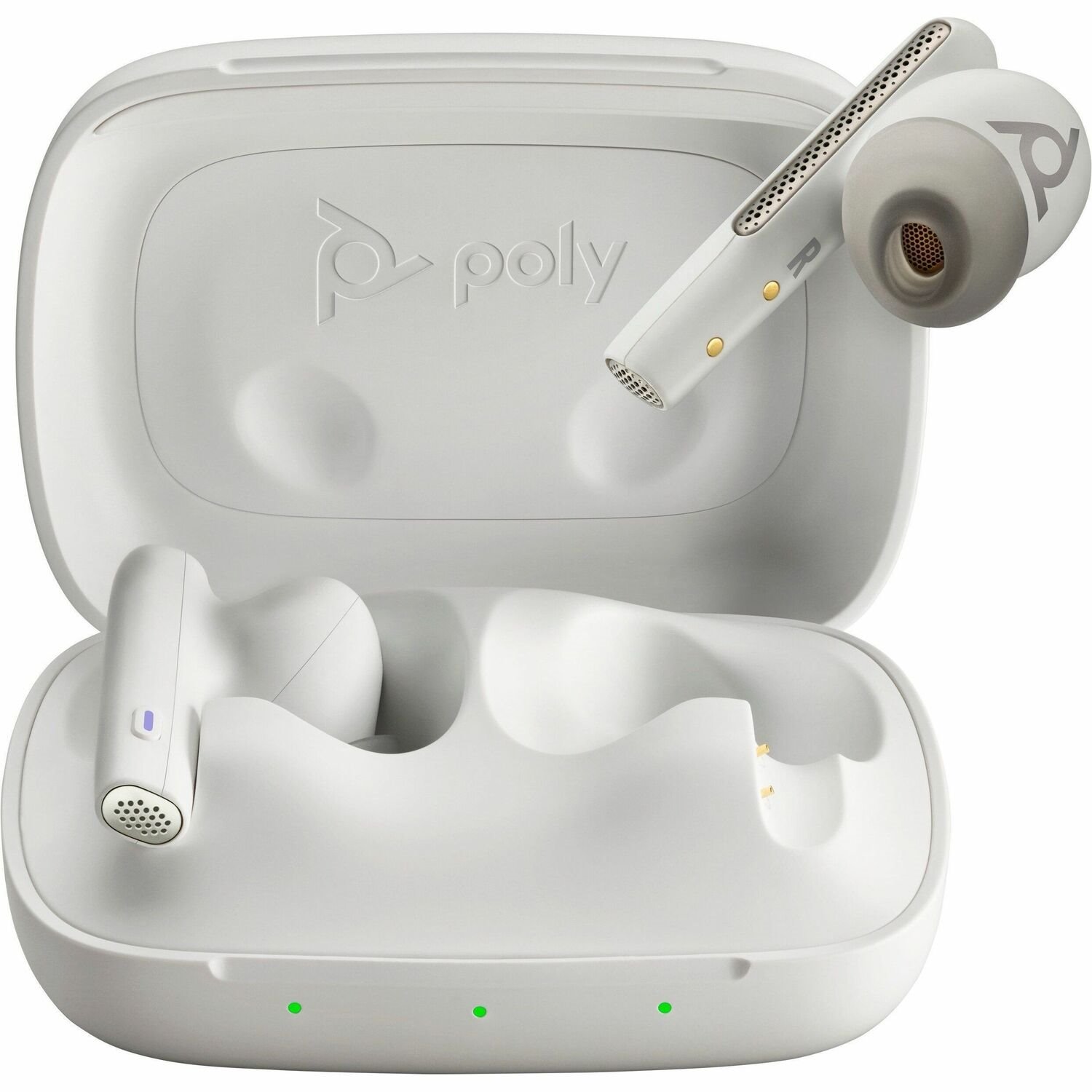 Poly Charging Case Poly Earbud - White