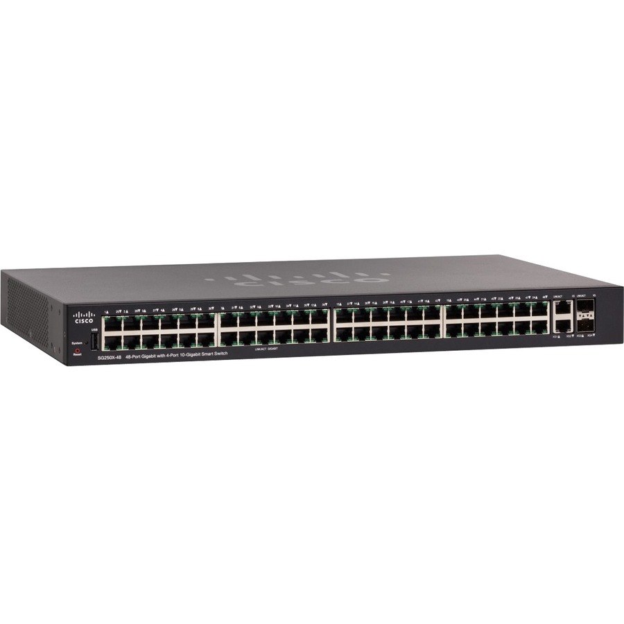 Cisco SG250X-48 48-Port Gigabit with 4-Port 10-Gigabit Smart Switch