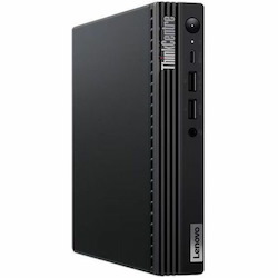 Lenovo ThinkCentre M70q Gen 3 11T300C9US Desktop Computer - Intel Core i5 12th Gen i5-12400T - 16 GB - 512 GB SSD - Tiny - Black