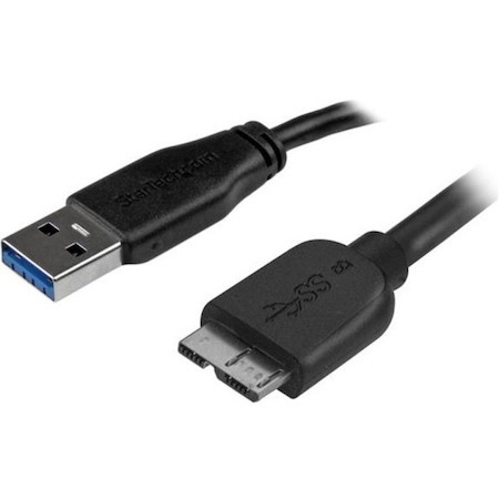 StarTech.com 15cm (6in) Short Slim SuperSpeed USB 3.0 (5Gbps) A to Micro B Cable - M/M